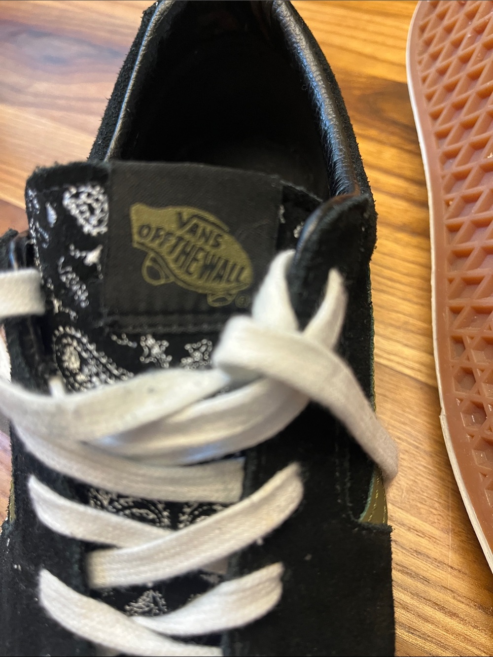 Vans Old Skool Bandana Paisley Sneakers - Black & White - Picture 5 of 5